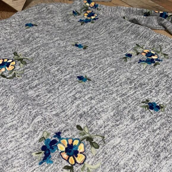 Anthropologie Fig and Flower Open Front Embroidered Cardigan Women’s Size S - Picture 4 of 16